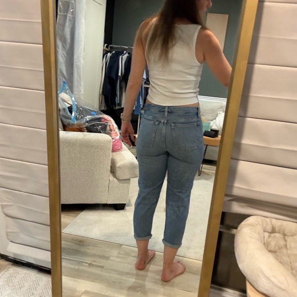 Top Shop Hayden Ripped High Rise Denim - 26 - Picture 3 of 5